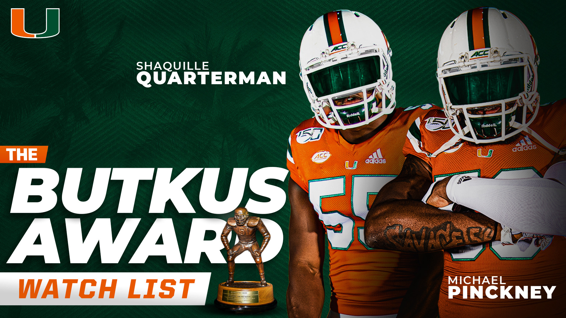 Pinckney, Quarterman on Butkus Watch List