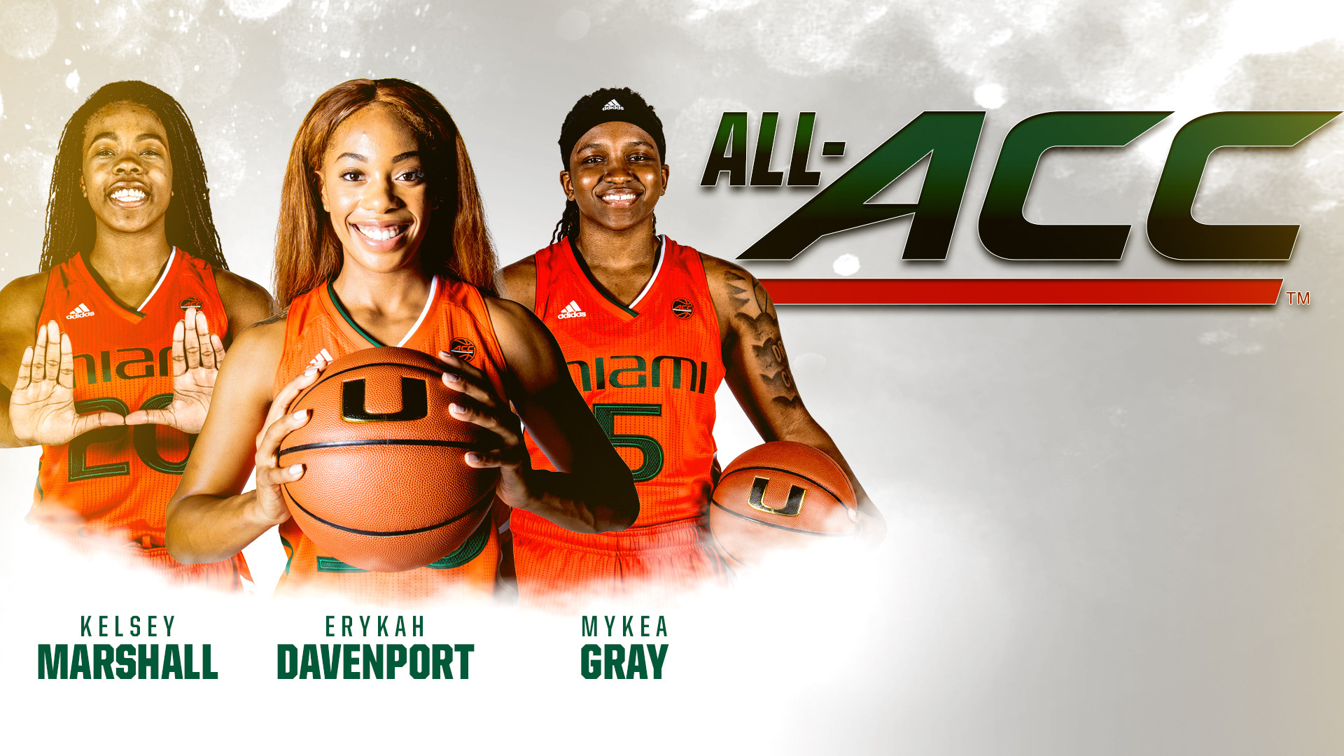 Three Hurricanes Garner ACC Postseason Honors