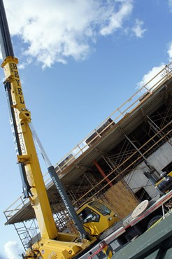 Construction on the Schwartz Center for Athletic Excellence - May 29, 2012. Photos were taken from the second floor of the UM Wellness Center.