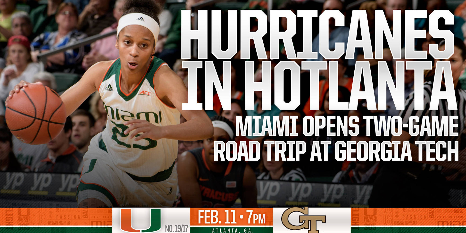 @CanesWBB to Face Georgia Tech in Atlanta