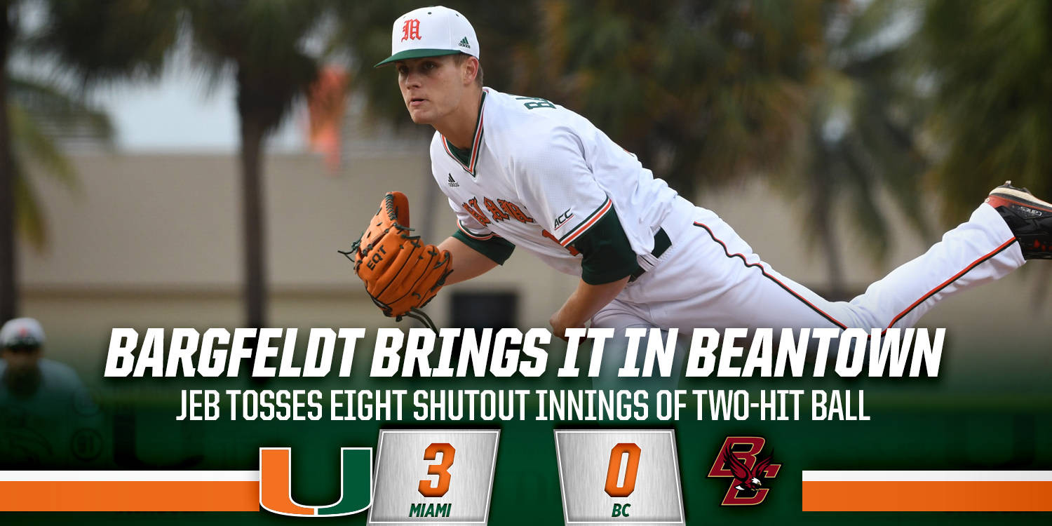 Bargfeldt Shines in Miami's 3-0 Shutout of BC