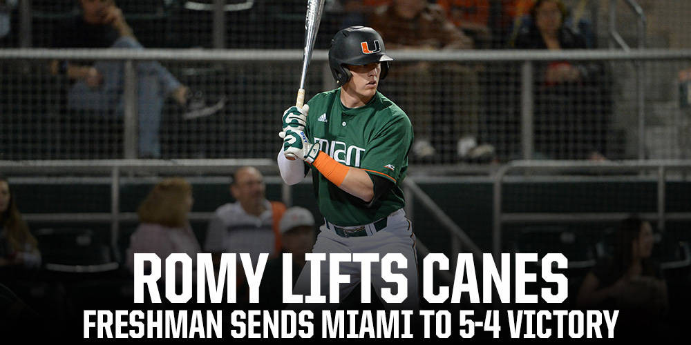 Romy Lifts Canes to 5-4 Win Over Wildcats