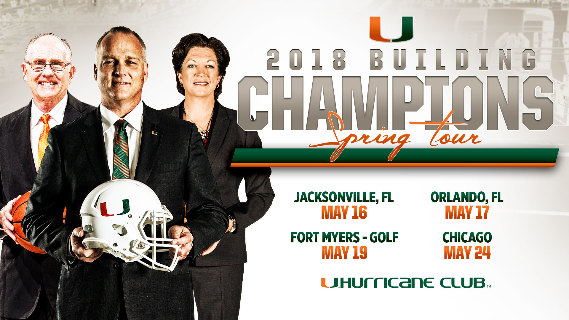 Hurricane Club Announces Building Champions Spring Tour Schedule