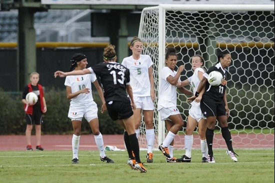 2011 Miami Hurricanes Women's Soccer vs Florida (08/19/11)