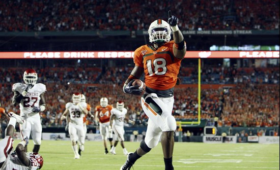 Dedrick Epps celebrates as he scores a third-quarter touchdown.