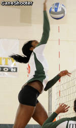 Miami Volleyball Sweeps North Carolina Road Trip
