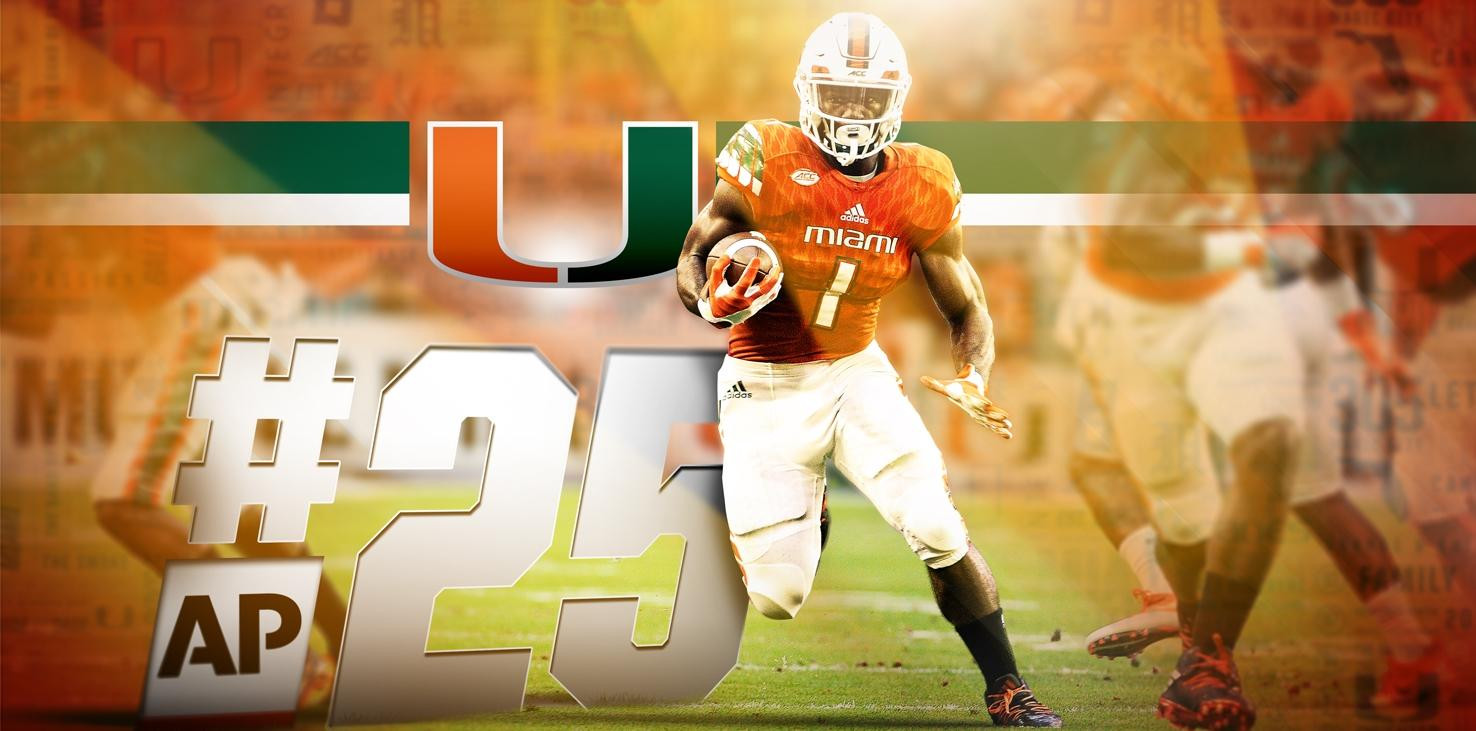 @CanesFootball Ranked No. 25 in the Associated Press Poll