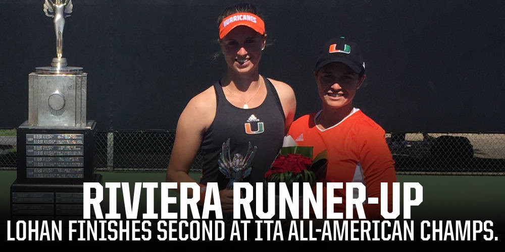 Lohan Falls in ITA All-American Champs. Final