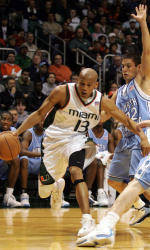Tar Heels Edge Hurricanes, 80-70