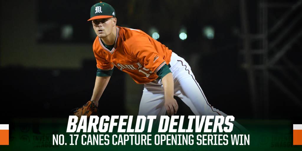 No. 17 Canes Capture Opening Series Win