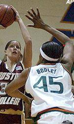 Women's Basketball Holds On To Upset No. 18 Boston College, 60-57