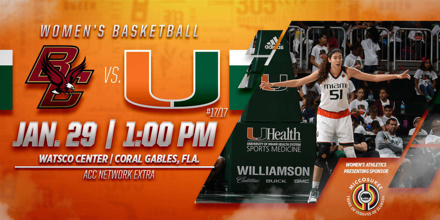 @CanesWBB Caps January Action vs. Boston College