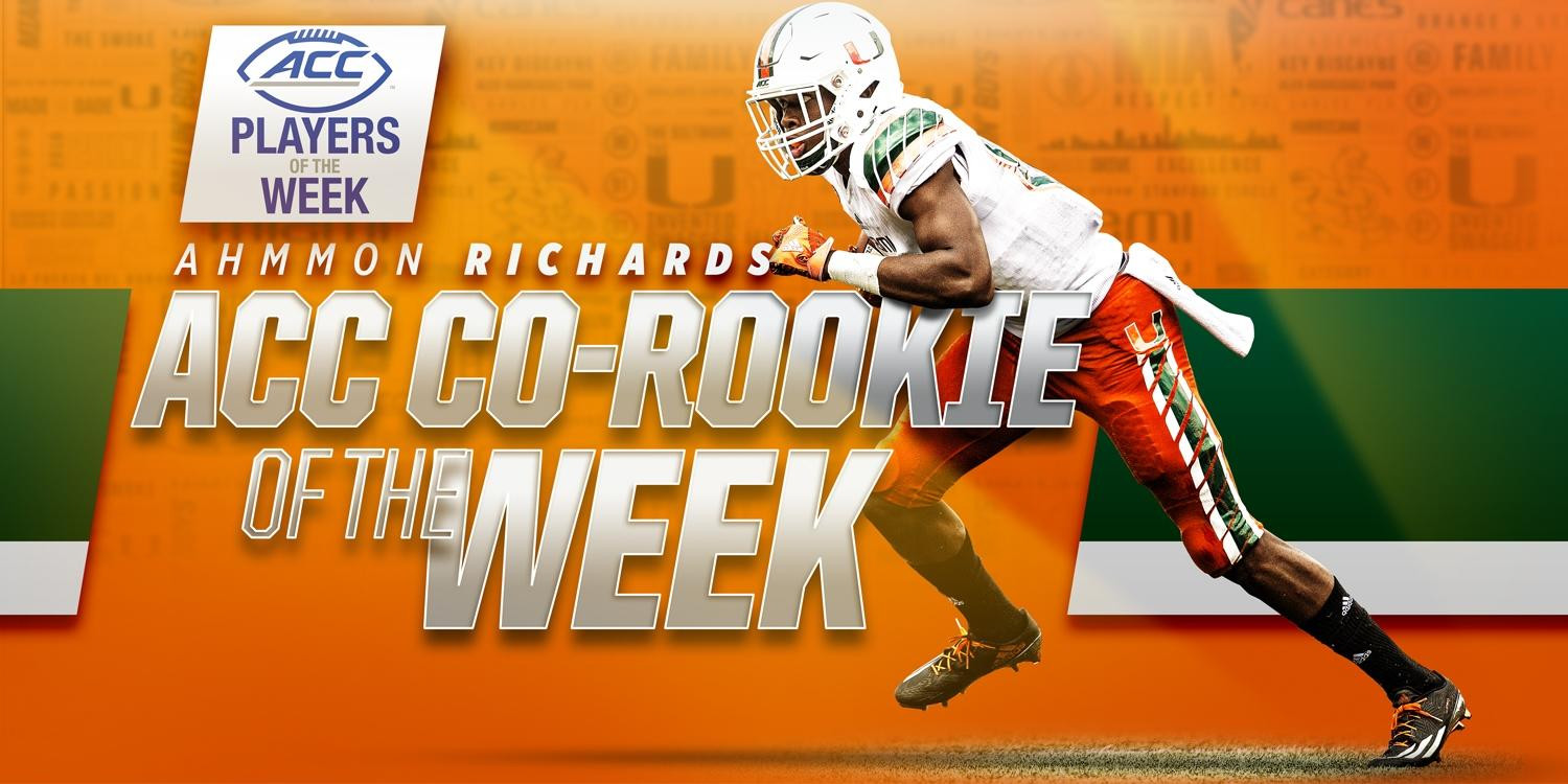 Richards Named Co-ACC Rookie of the Week