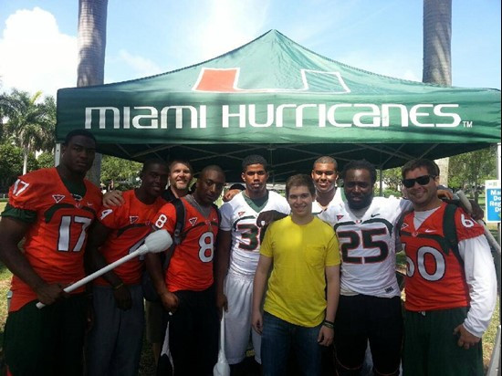 Football Holds Successful UM Marrow Donor Drive