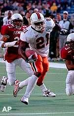 Miami Tailback Talks Like a Champion