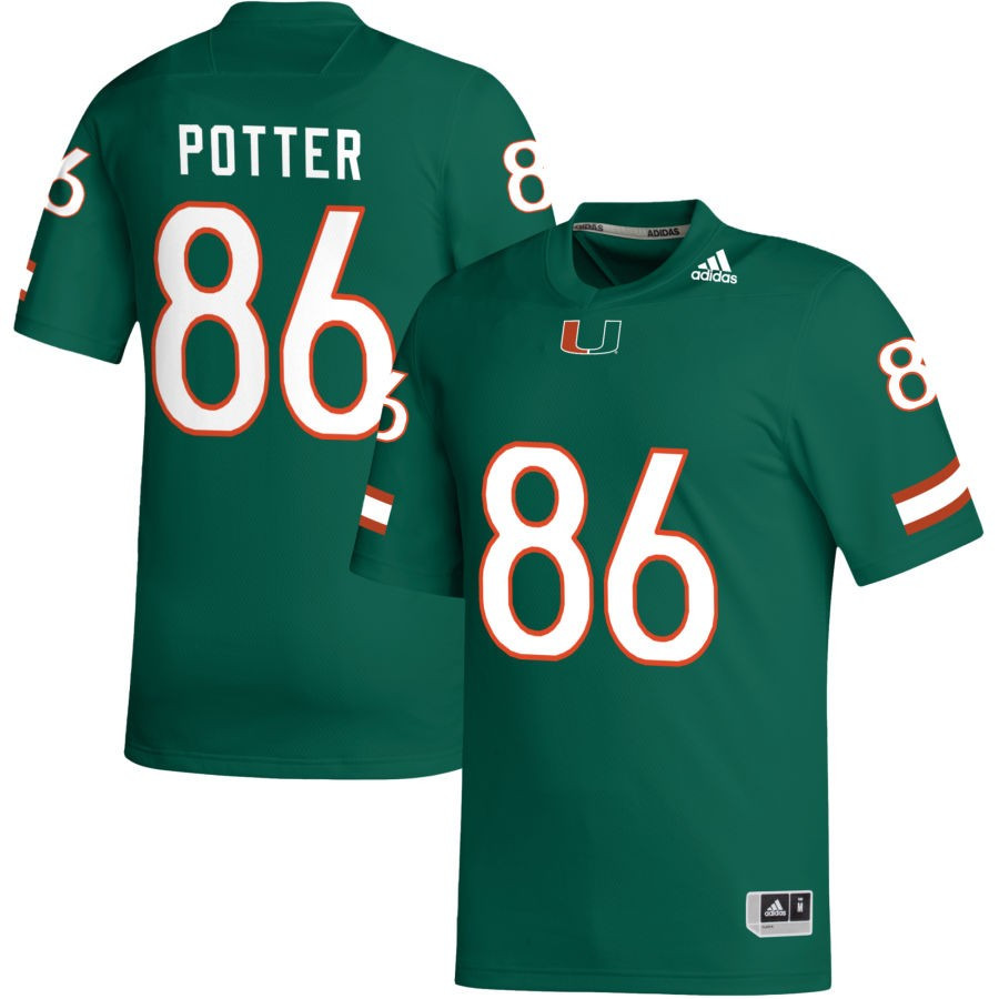 Men's adidas Green Miami Hurricanes NIL Replica Football Jersey