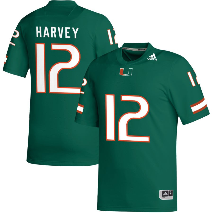 Men's adidas Green Miami Hurricanes NIL Replica Football Jersey