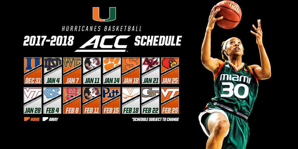 ACC Announces 2017-18 WBB League Slate