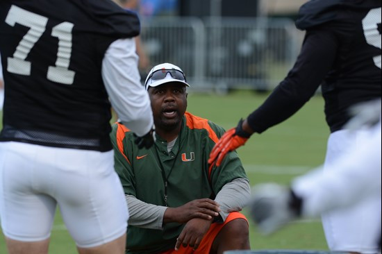 Defensive line coach Jethro Franklin