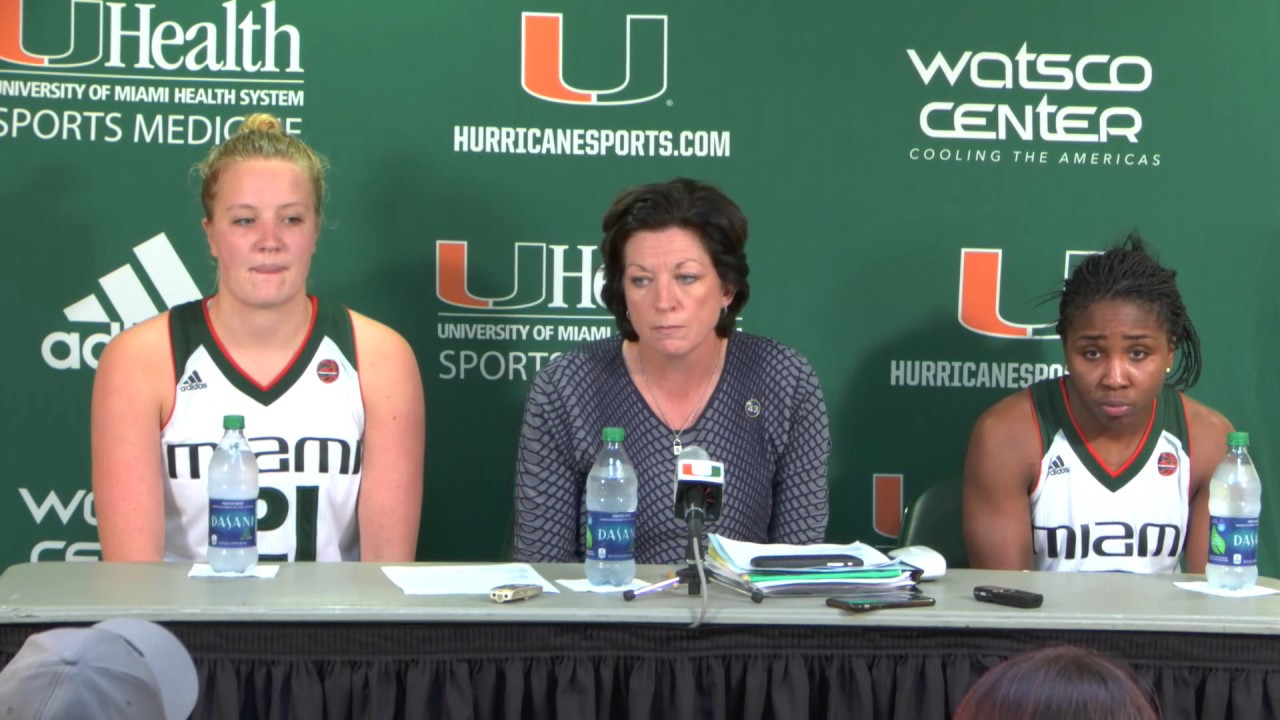 Miami Women's Basketball Press Conference | vs. Notre Dame | 1.8.17
