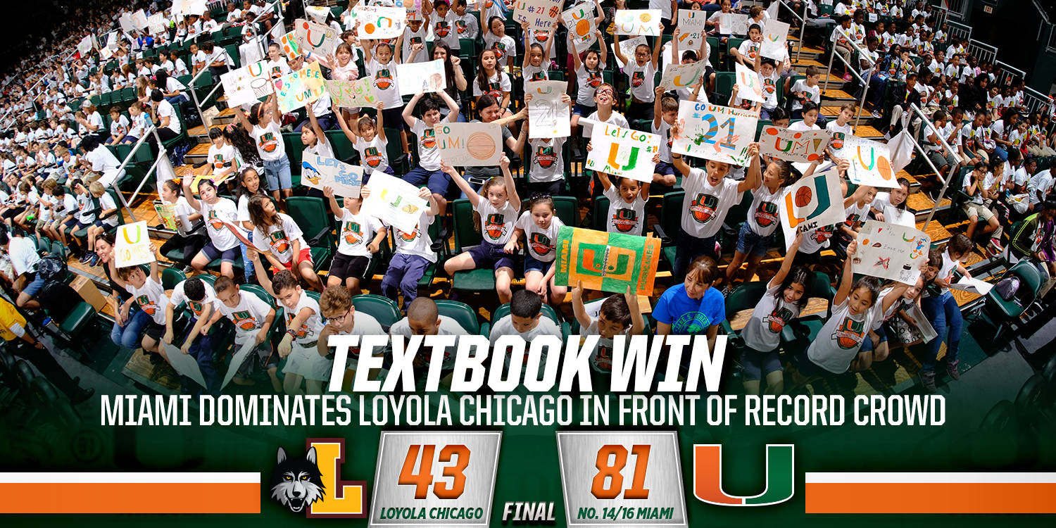 @CanesWBB Defeats Loyola Chicago, 81-43