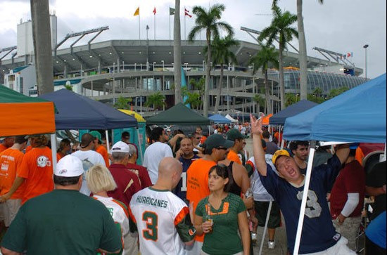 Tailgate party's @ the University of Miami Hurricanes game against The Florida State Seminoles at Dolphin Stadium on October 4, 2008.    Photo by...