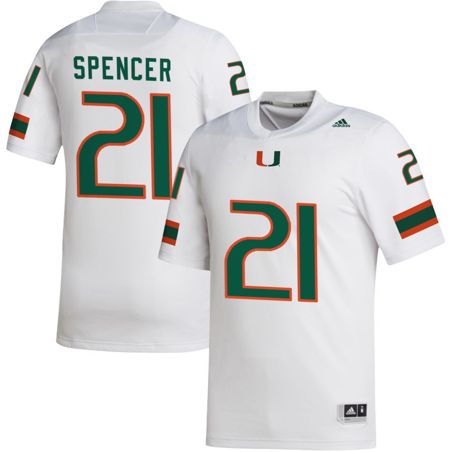 Men's adidas White Miami Hurricanes NIL Replica Football Jersey