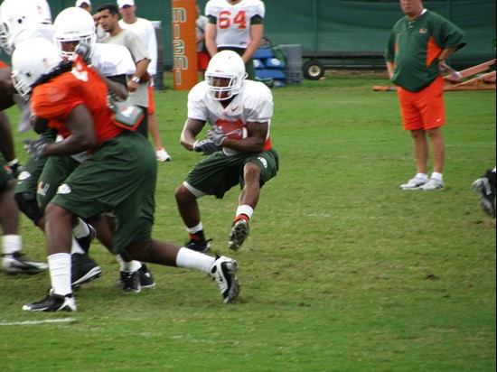Lee Chambers (32) at practice Wednesday morning at the Greentree Practice Fields.