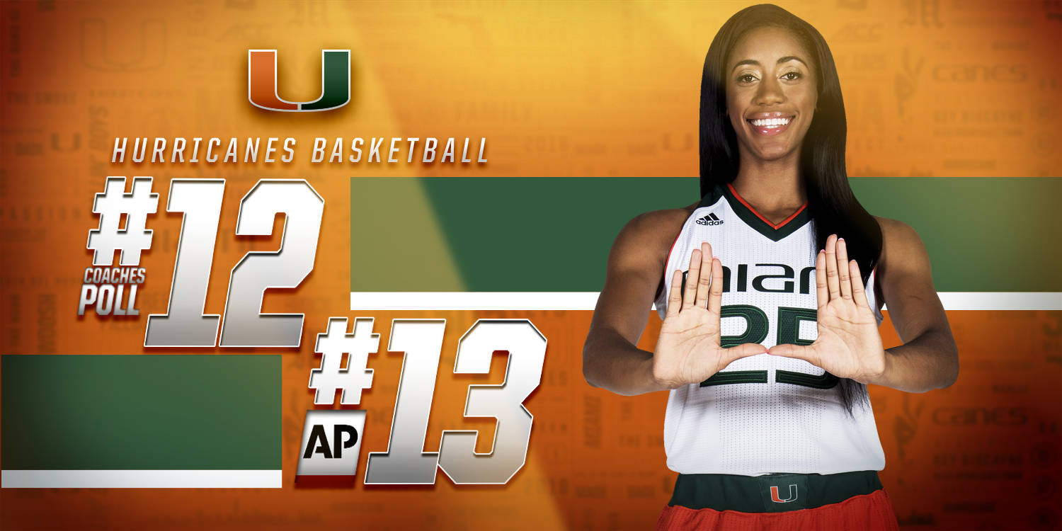 @CanesWBB Rises One Spot in Each National Poll
