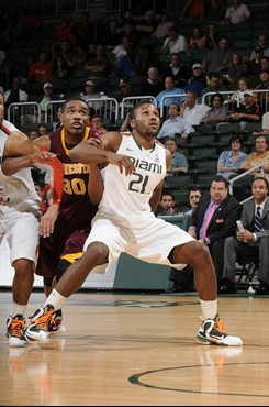 2012 Miami Hurricanes Men's Basketball vs Minnesota