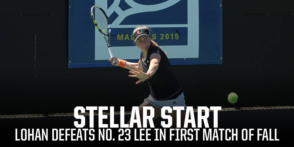 Lohan Downs No. 23 Lee at Oracle/ITA Masters