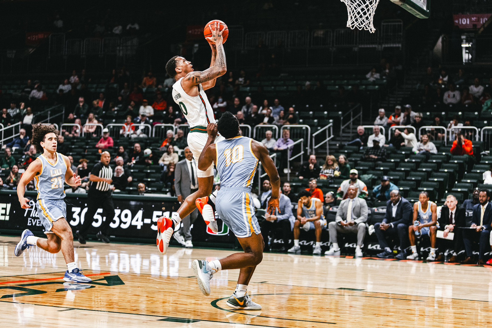 No. 15 Miami Cruises Past LIU, 97-49