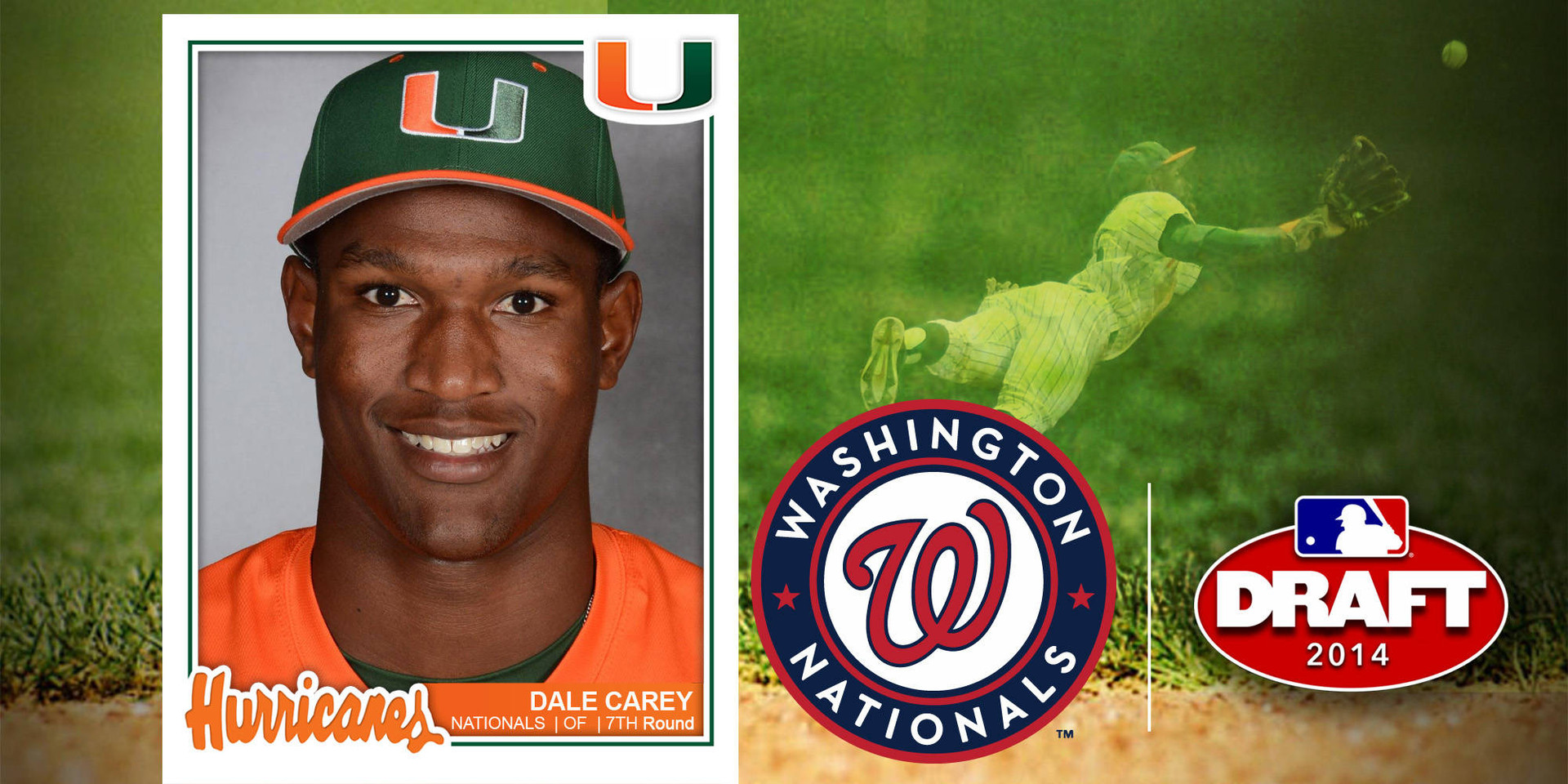 Carey Picked Up by Nationals in Seventh Round