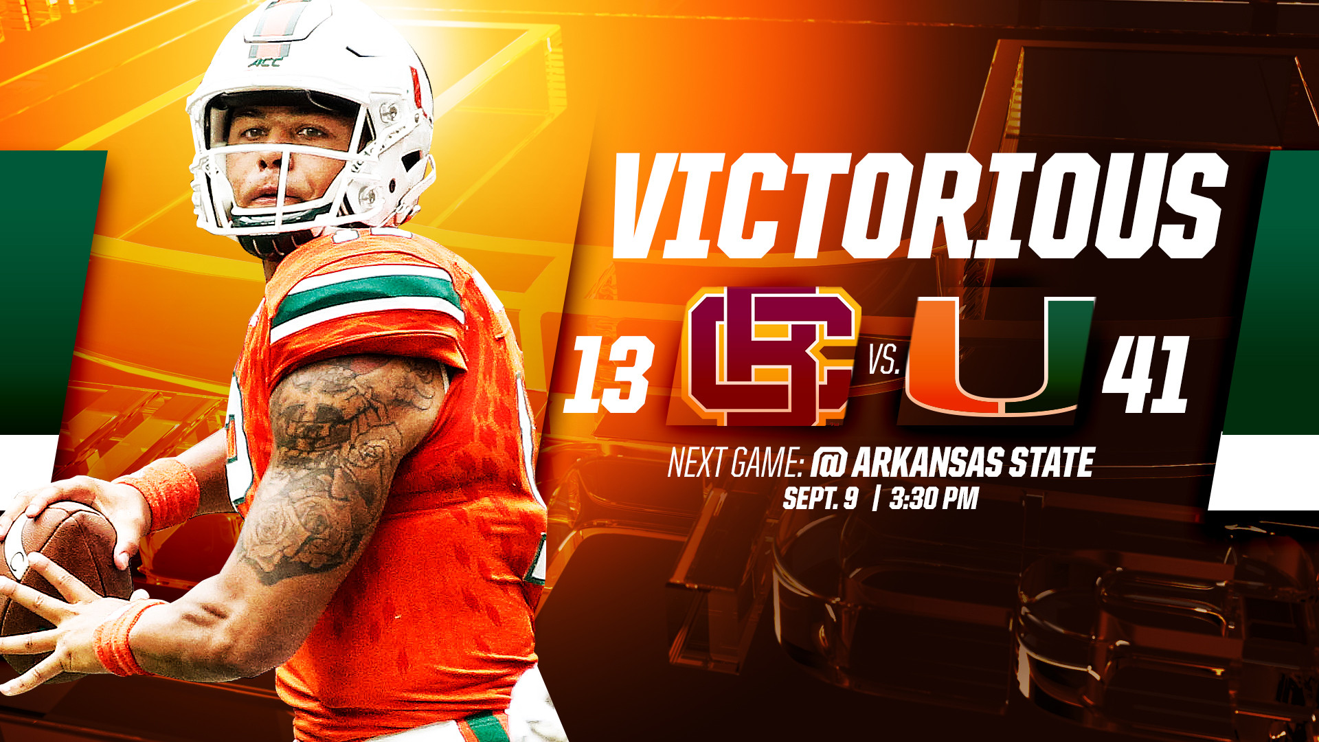 Rosier, Walton Lead #18 Canes Over Wildcats