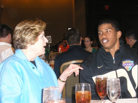 A.J. Highsmith at Monday's Champs Sports Bowl Kickoff Luncheon at the Marriott World Center Resort.