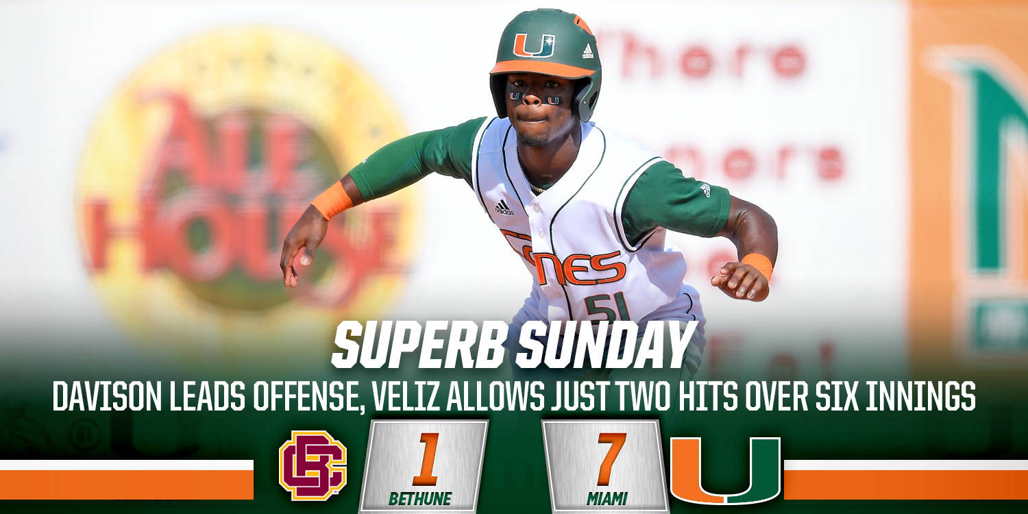 Veliz Leads Miami to Series Win Over Wildcats