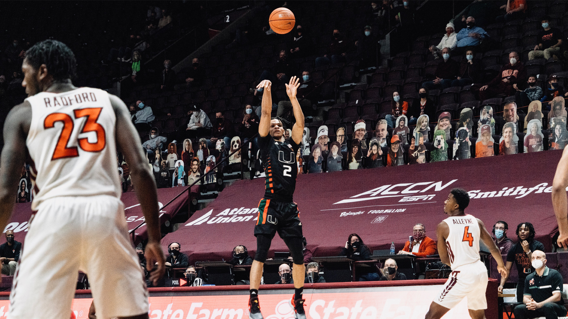 MBB Comeback Bid Falls Short, 80-78, at No. 24 Virginia Tech