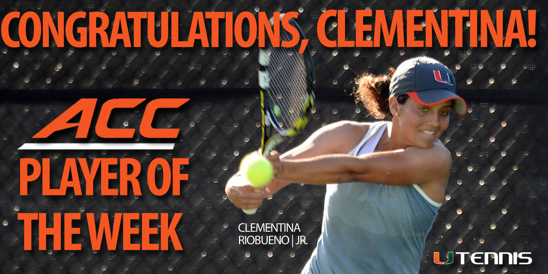 Riobueno Named ACC Player of the Week