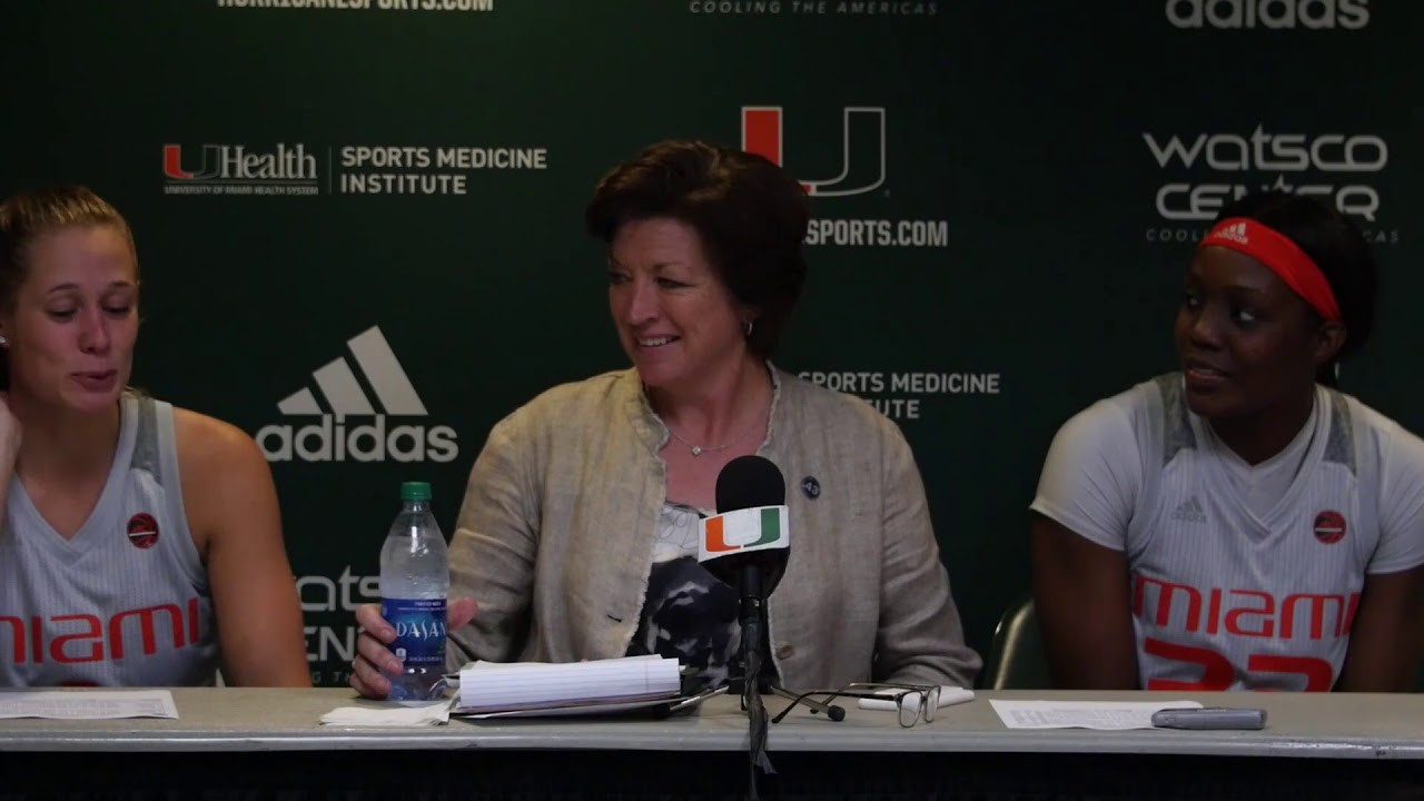Coach Katie Meier, Laura Cornelius & Beatrice Mompremier | Post Game Presser vs. UNC