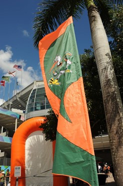 Sun Life Stadium before a game against the Georgia Tech Yellow Jackets at Sun Life Stadium on October 22, 2011.  Photo by Steven Murphy/SPN