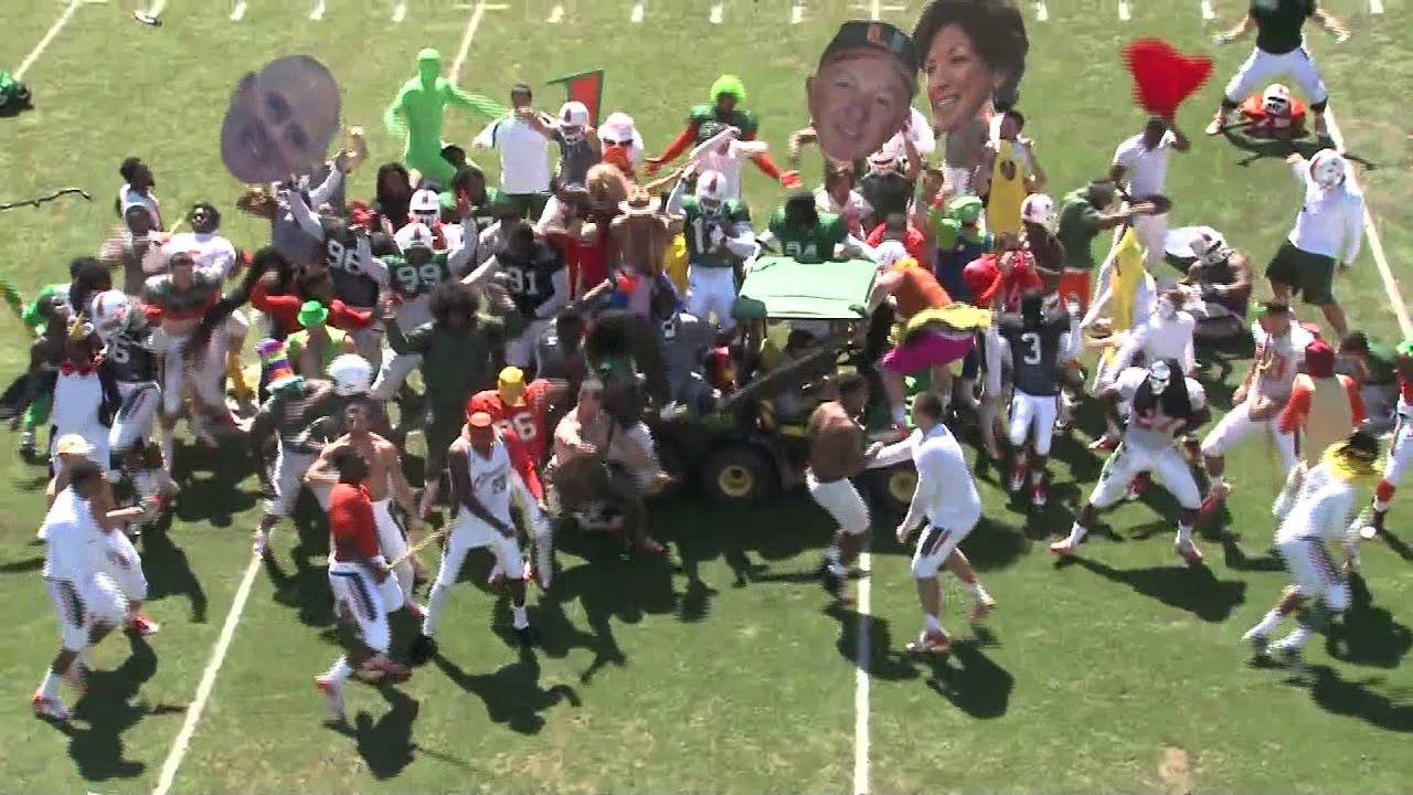 Miami Hurricane Football Harlem Shake