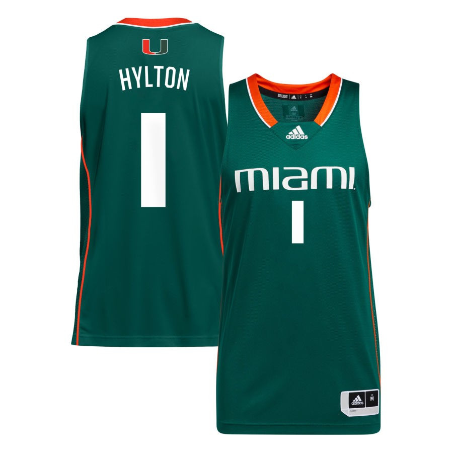 adidas Green Miami Hurricanes Women's Basketball Jersey