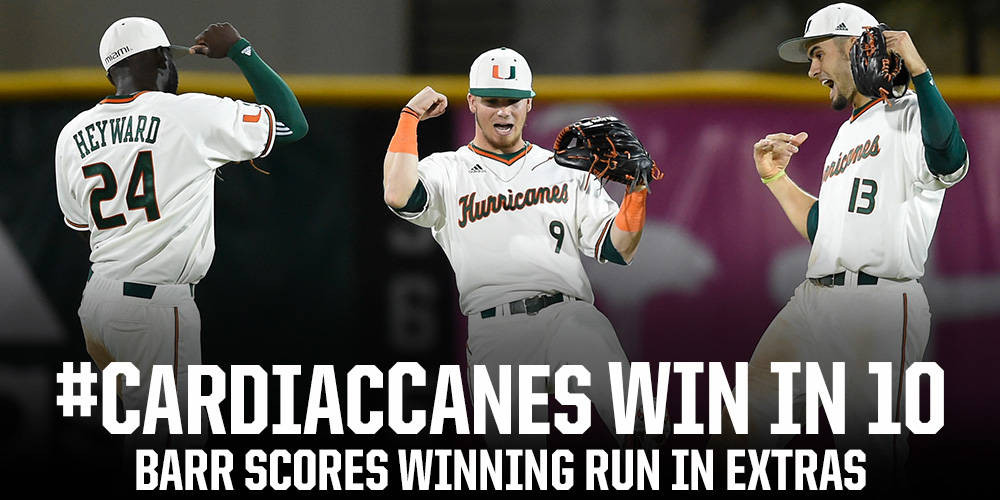 Baseball Tops St. Thomas 7-6 in Extra Innings
