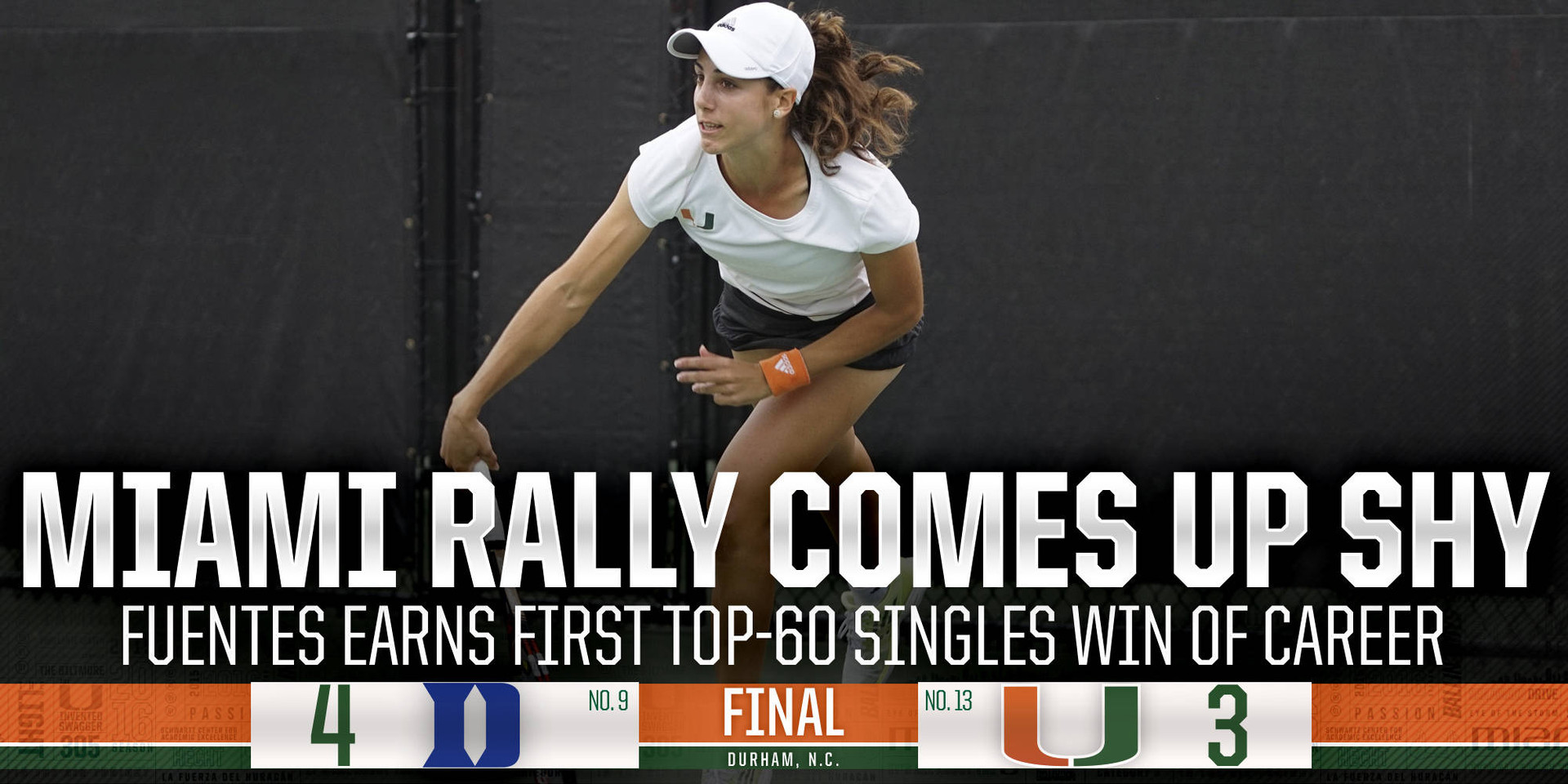 @CanesWTennis Drops 4-3 Result at No. 9 Duke