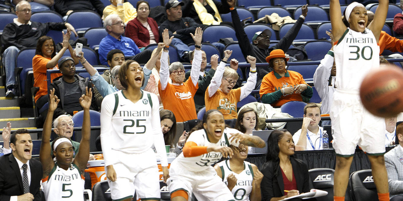 @MiamiWBB Downs Virginia in ACC Tournament