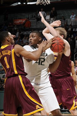 2012 Miami Hurricanes Men's Basketball vs Minnesota